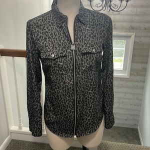 Michael Kors zip up blouse